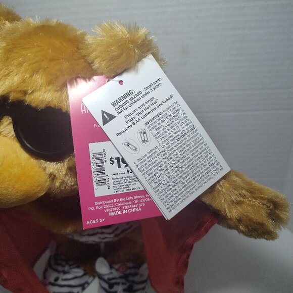 Gemmy Animated Flirty Valentine Singing Dance & Flashing Lover Bear Decor NWT - Picture 4 of 13